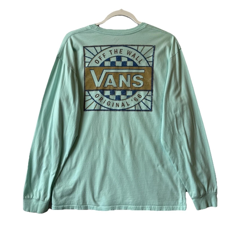 Vans Long Sleeve Off the Wall  Graphic TShirt Men's L Y2K 90s Retro‎ Surf Beach